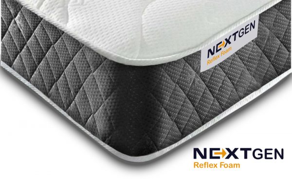 Next Gen Reflex Foam Sprung Mattress 7” Depth-Black Border