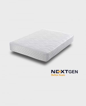 Next Gen Reflex Foam Sprung Mattress 7” Depth - White Border