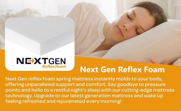 Next Gen Reflex Foam Sprung Mattress 7” Depth - Grey Border