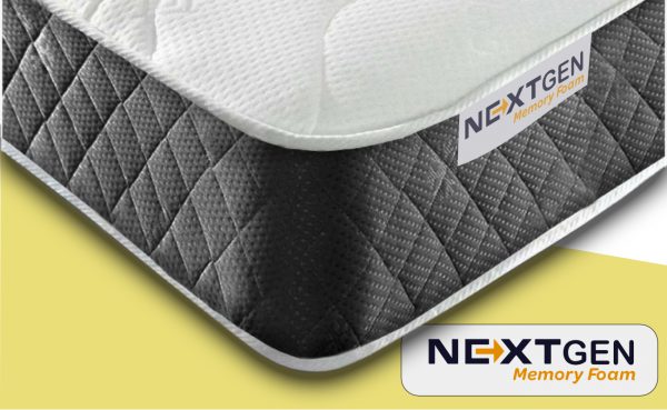 Next Gen Memory Foam Sprung Mattress 7” Depth-Black border