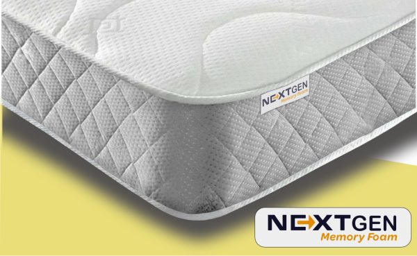 Next Gen Memory Foam Sprung Mattress 7” Depth - Grey Border
