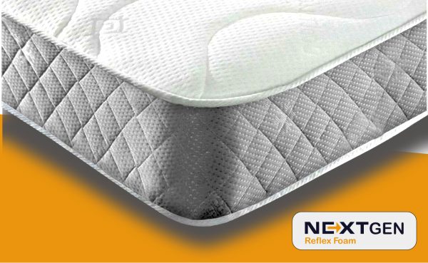Next Gen Reflex Foam Sprung Mattress 7” Depth - Grey Border