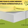 Pure Foam Classic Memory Mattress 5”(4+1) Depth